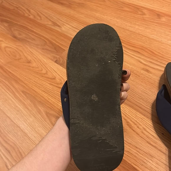 RAG & Bone Parque Flip Flops Sandals Padded Straps blue Neoprene Women Sz 35 - Picture 5 of 7